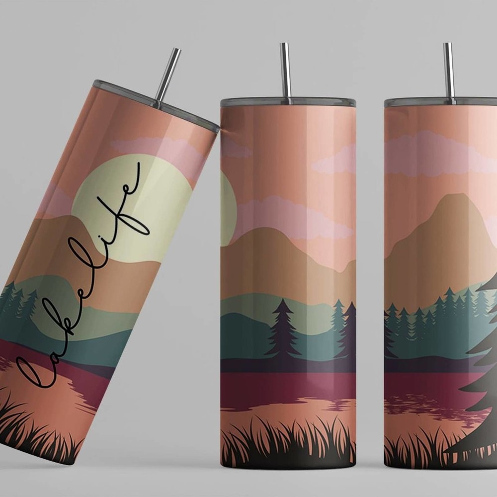 Lake Life Skinny Tumbler - Picture 2 of 2